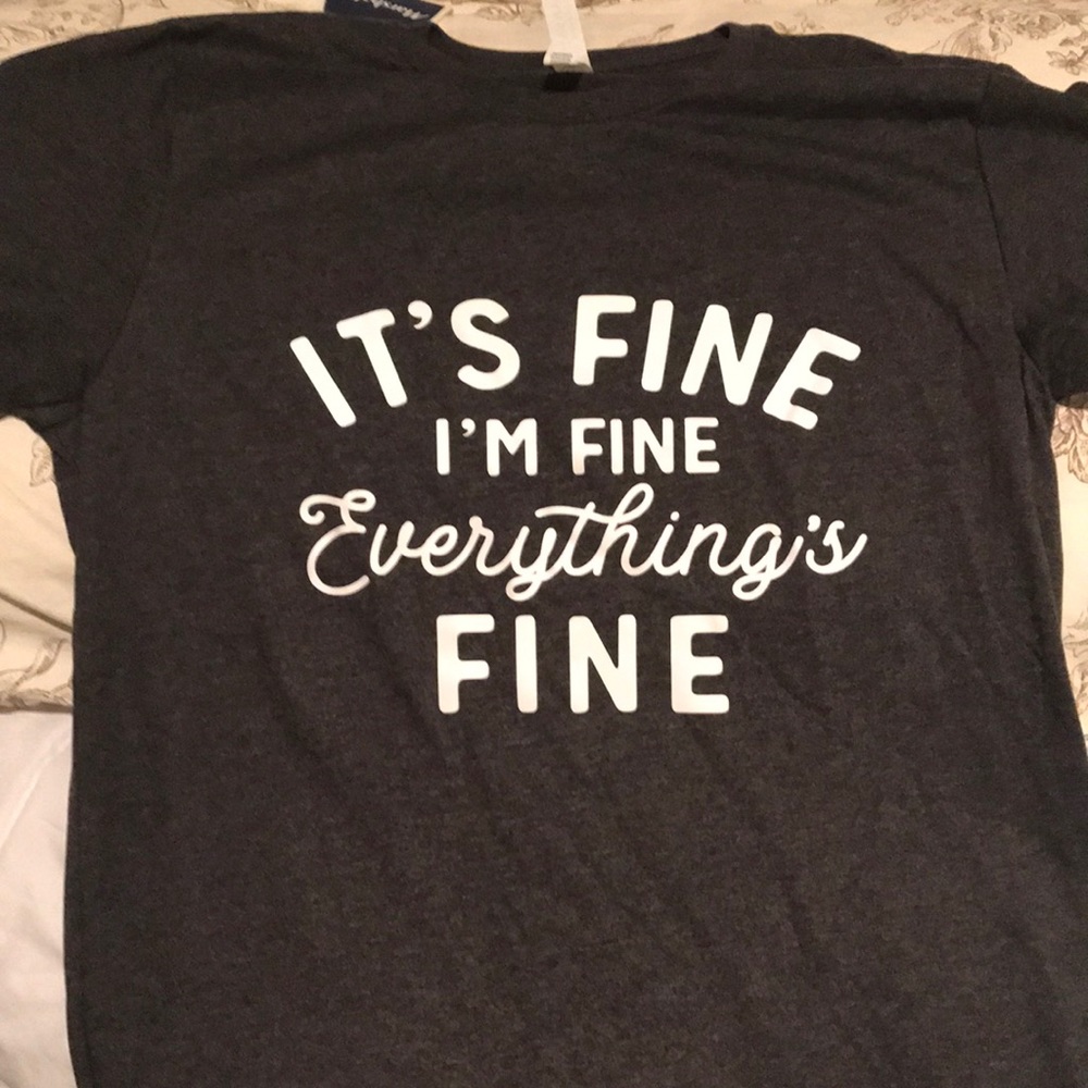 Graphic tee shirt Size medium in charcoal grey